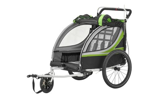 PRZYCZEPKA ROWEROWA MAX 45KG JOGGINGU WÓZEK ROWER SPACER na Arena.pl