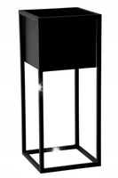 Kwietnik skrzynka stojak na kwiaty loft czarny mat kwietnik stojący 50 cm