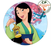 Opłatek na tort Mulan