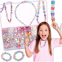 Zestaw Do Robienia Bransoletek Naszyjników Zawieszki Koraliki Prezent