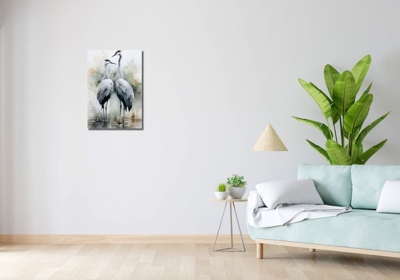 Obraz 40x60cm Tańczące Czaple zdjęcie 2