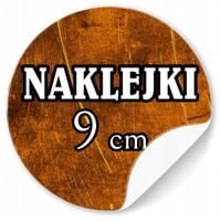 Naklejki z LOGO firmy ETYKIETY REKLAMOWE z twoim nadrukiem 9 cm 100 szt