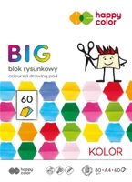 BLOK RYSUNKOWY  BIG A4/60K 15 KOLORÓW 80G A'5 8931
