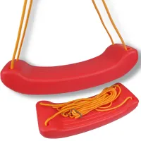 Huśtawka płaska plastikowa ogrodowa deska siedzisko mocna ławeczka czerwony