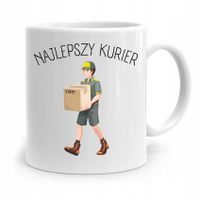 Kubek Prezent Dla Kuriera Najlepszy Kurier! Z Nadrukiem Ze Zdjęciem