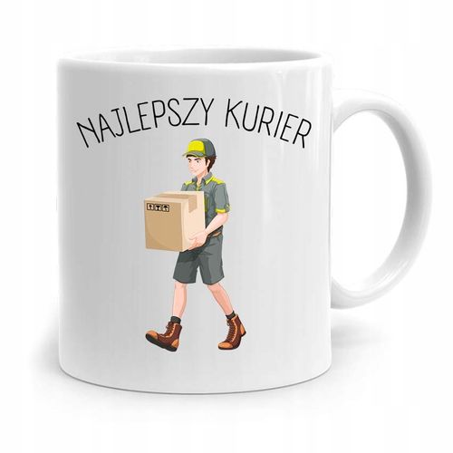 Kubek Prezent Dla Kuriera Najlepszy Kurier! Z Nadrukiem Ze Zdjęciem na Arena.pl