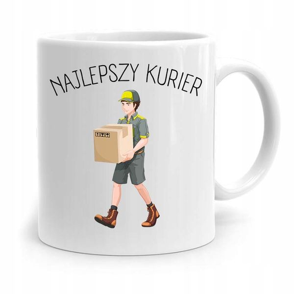 Kubek Prezent Dla Kuriera Najlepszy Kurier! Z Nadrukiem Ze Zdjęciem zdjęcie 1