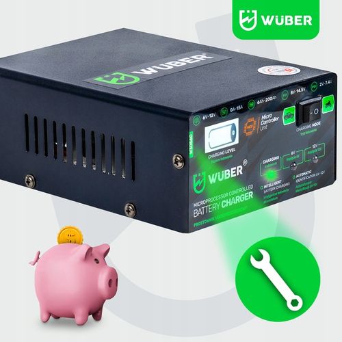 PROSTOWNIK 6V i 12V MIKROPROCESOROWY ŁADOWARKA DO AKUMULATORA NAPRAWA 15A na Arena.pl