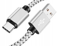 Kabel Interlook USB - USB typ C 1 m srebrny