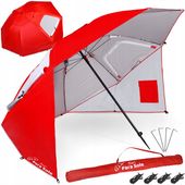 Parasol plażowy Jokomisiada Bari 240 cm czerwony