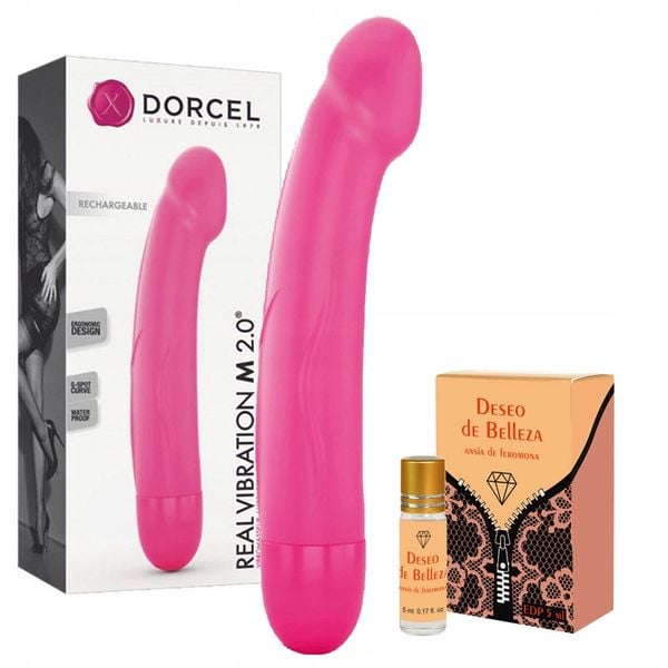 Wibrator dildo z żyłami dla kobiet i feromony 5 ml zdjęcie 1