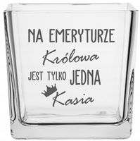 Wazon z grawerem PREZENT dla emeryta emerytki