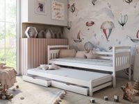 ŁÓŻKO PIĘTROWE GALAXY 80X170 WYSUWANE ŁÓŻKO DZIECKO