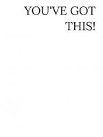 Plakat 60x80cm  Z Napisami Nowoczesny Cytat You've Got This