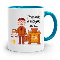 Kubek Błękitny Dla Prawnika Mecenasa Prezent Z Nadrukiem Ze Zdjęciem