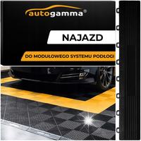Najazd do Podłogi Modułowej Męski Czarny Auto-Detailing Warsztat Garaż