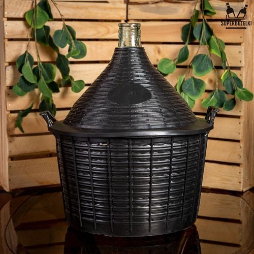 BALON DAMA 25L W KOSZU + KOREK RURKA FERMENTACYJNA na Arena.pl