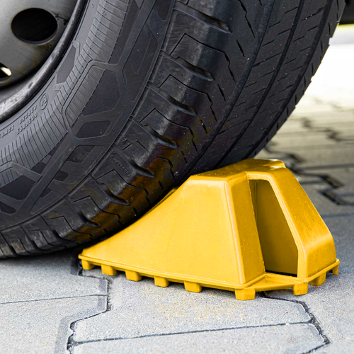 KLIN POD KOŁO KOŁA SAMOCHODOWE Z HAMULCEM BLOKADA AUTA ZABEZPIECZAJĄCY na Arena.pl