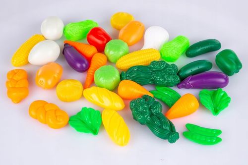 KINDERPLAY PLASTIKOWE WARZYWA OWOCE DO KUCHNI DLA DZIECI 120 elementów na Arena.pl