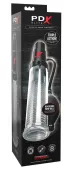 pdx elite system intymny 2w1 z funkcją podciśnienia i wibracji 33cm