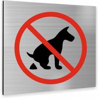 Tabliczka SREBRNA ZAKAZ TEKST NAPIS Tablica nierdzewna PIKTOGRAM ALUMINIUM