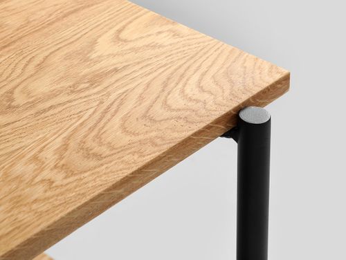 Konsola RAVE SOLID WOOD 110 - dąb, czarny na Arena.pl