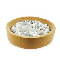 Suchy basen 130x30 Velvet Soft Carmel z piłeczkami 600 szt.(przezroczyste, białe, perłowe, szare, jasnozłote)