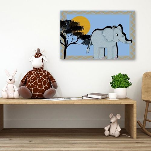 Obraz na płótnie - Canvas, Afrykański słoń 50x40 na Arena.pl