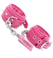 Różowe kajdanki na ręce