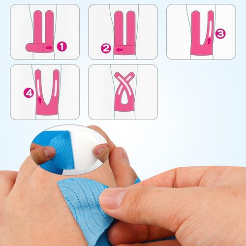 WYSOKIEJ JAKOŚCI TAŚMA KINEZJOLOGICZNA na ciało kolano 12 PCS na Arena.pl