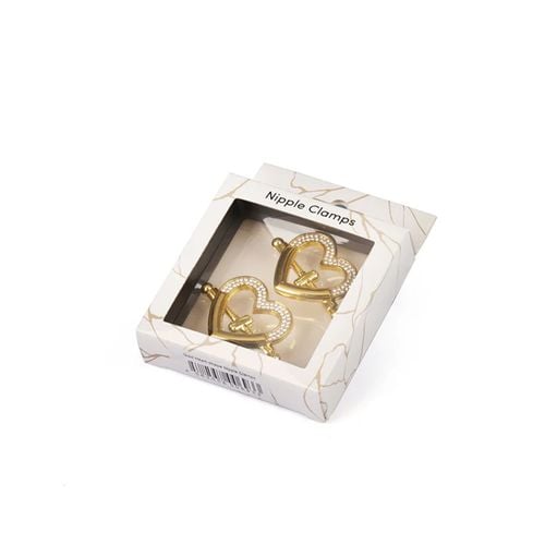 klamerki heart-shaped nipple clamps with rhinestones liebe seele na Arena.pl