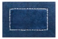 Dywanik łazienkowy bawełniany z kryształkami CHIC 60X90 granatowy