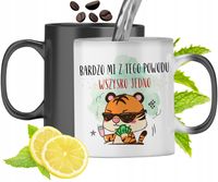 Kubek Magiczny Z Tygryskiem Zmieniający Kolor Z Nadrukiem Ze Zdjęciem