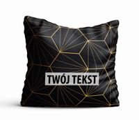 Poduszka Dekoracyjna GEOMETRYCZNA  z Twoim napisem G36