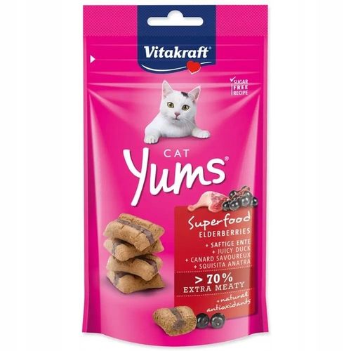 PRZYSMAK DLA KOTA smakołyki MIX SMAKÓW ciastka VITAKRAFT CAT Yums 10x 40g na Arena.pl