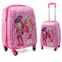 DZIECIĘCA WALIZKA PODRÓŻNA RGL DZIECI BAGAŻ WZORY 4 KÓŁKA RGL ABS