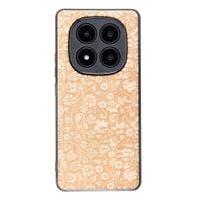 Drewniane Etui Bewood do Xiaomi Redmi Note 14 Pro Plus 5G KWIATY POLNE
