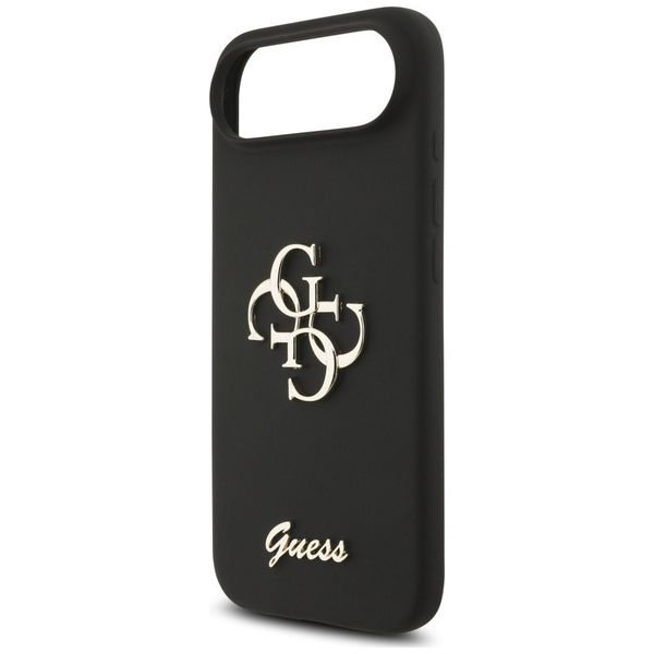 Etui Guess Silicone Big 4G Script do iPhone Air czarny zdjęcie 6