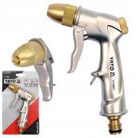YATO ZRASZACZ PISTOLETOWY MOSIĄDZ PISTOLET DO WODY METALOWY REGULACJA WĄŻ