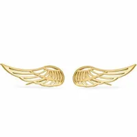 Złote kolczyki 333 WINGS SKRZYDŁA ANIOŁA