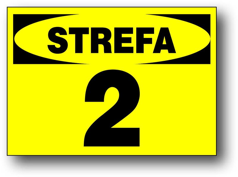 SZW-2 ZNAK TABLICA - 2 STREFA ZAGROŻENIA WYBUCHEM zdjęcie 1
