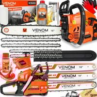 PIŁA SPALINOWA PILARKA ŁAŃCUCHOWA 5,9KM 58CC 4xŁAŃCUCH 2xPROWADNICE