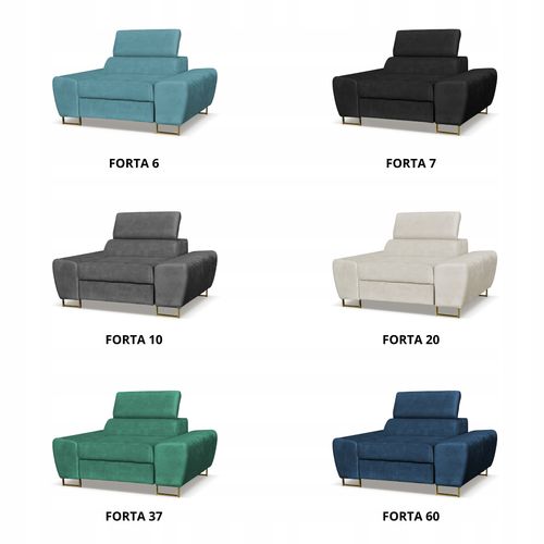 Zestaw mebli wypoczynkowych salon Bosso Sofa 3os fotele czarne Family Meble na Arena.pl