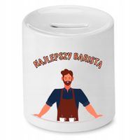 Dla Baristy Prezent Skarbonka Najlepszy Barista Z Nadrukiem Ze Zdjęciem