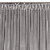 Zasłona VILA velvetowa na taśmie smok 530x175 szara wzór 3 Homede