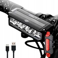 LAMPKA ROWEROWA LED PRZÓD MOCNA + TYŁ