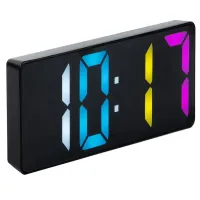 Zegar budzik cyfrowy elektroniczny termometr kolorowy alarm data