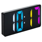 Zegar budzik cyfrowy elektroniczny termometr kolorowy alarm data
