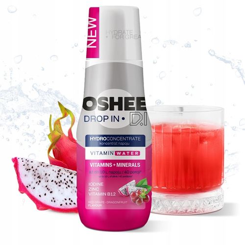 SYROP OSHEE DROP WINOGRONO-SMOCZY OWOC WITAMINY I MINERAŁY 500ML DO 10L na Arena.pl