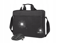 Torba na notebooka Natec Wallaroo 2 Czarna 15,6" + mysz bezprzewodowa
